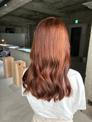 セミロング カラー 玉置 七海のヘアスタイル