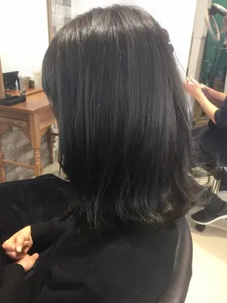 ミディアム 所渉/韓国レイヤー /ウルフカットのヘアスタイル