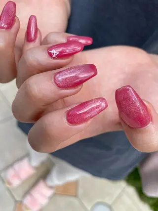 ロング カラー ヘアアレンジ キッズ ネイル マツエク・マツパ アイブロウ 福田 加奈のネイルデザイン