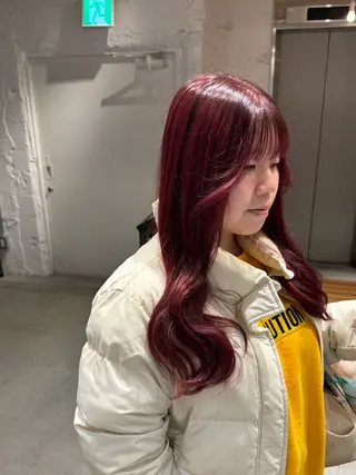 ロング 🌶推しカラー RINA🌶´-のヘアスタイル