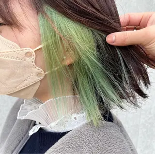 ミディアム カラー カラー特化美容師 なかもと たつひろのヘアスタイル