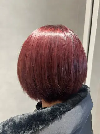 ショート カラー パーマ インナーカラー/ ストレート/奥野洸也のヘアスタイル