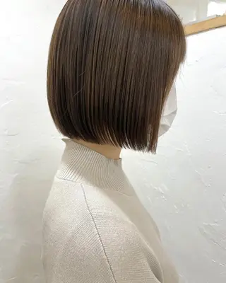 ショート カラー パーマ 銀座No.1髪質改善 縮毛矯正/本木のヘアスタイル