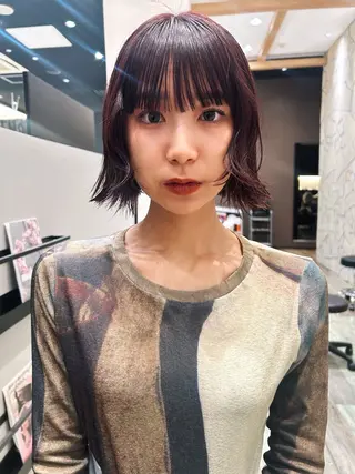 ショート k-twoあべのキューズモール店所属・k-two☁あべの/ 艶感カラー/Touaのヘアスタイル