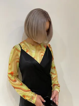 ショート カラー chiharu ボブ/レイヤーのヘアスタイル