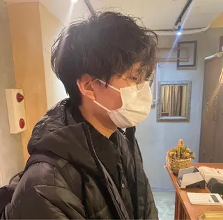 パーマ メンズ 中村 彩乃のヘアスタイル