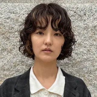 ショート パーマ hair space Syrup所属・レディースパーマ/ 合田 有一朗のヘアスタイル
