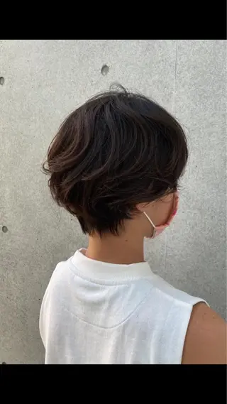 ショート 【白髪ぼかし】 愛甲竜佑のヘアスタイル