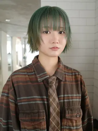 カラー airi໒꒱·゚ /デザインカラーのヘアスタイル