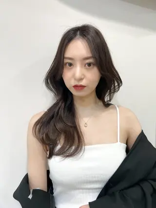 ロング 🤍🤍韓国ヘア おたけ🤍🤍のヘアスタイル