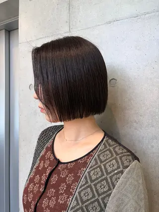 ショート カラー ヘアアレンジ ボブ艶モテカラー🫧 カリンのヘアスタイル