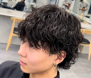 セミロング パーマ ヘアアレンジ メンズ fifth Tokyo所属・fifth 石川 凪のヘアスタイル