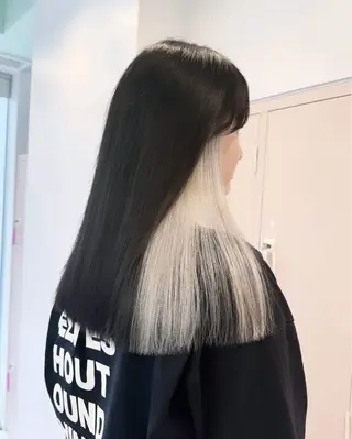 ロング カラー 顔周りカット/ボブ/ ツヤ髪/coconaのヘアスタイル