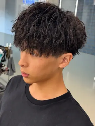 ミディアム MENS FEEL所属・メンズパーマが上手い 💇RYO❤️‍🔥のヘアスタイル