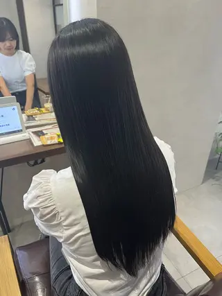 ロング カラー パーマ 佐藤 香苗のヘアスタイル