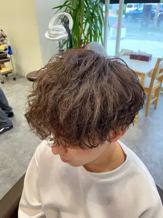 パーマ メンズ メンズ特化LIBER 石川玲央のヘアスタイル