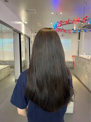 ロング 愛莉/ラベンダー/ ベージュ/ブラウンのヘアスタイル