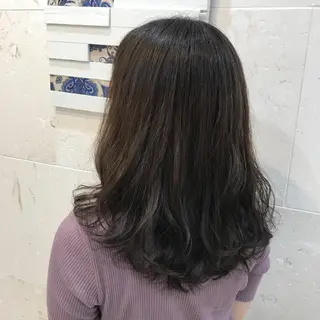 ミディアム カラー 💘カラー人気Ｎｏ. １💘SAYAのヘアスタイル