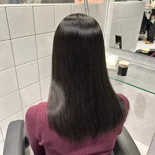 セミロング カラー 表参道/透明感カラー /暗髪/ジュキヤのヘアスタイル