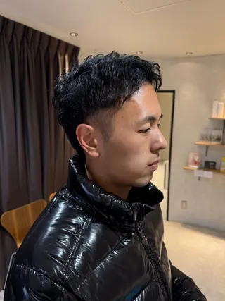 ショート メンズ LICO HAIR＆RELAXATION 名駅店所属・メンズ特化美容師/ パーマ/波巻き/陸翔のヘアスタイル
