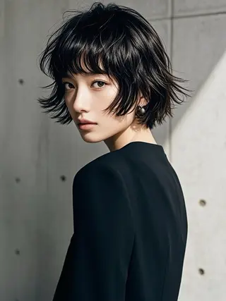 ショート ウルフカット 811 大阪梅田 ウルフのヘアスタイル