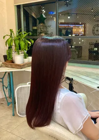 ロング カラー スパイキー/ ピンパーマ/緑川雄也のヘアスタイル