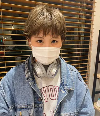 ショート カラー ヘアアレンジ パーマ指名No1 /namiのヘアスタイル