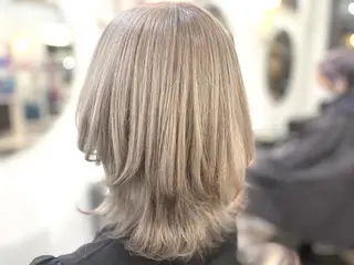 セミロング カラー パーマ ヘアアレンジ メンズ 🦋高瀬寛菜🦋 韓国/ブリーチのヘアスタイル