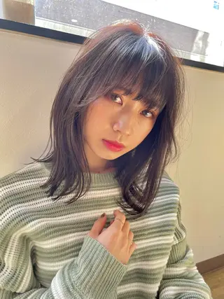 ミディアム 木村 真知子のヘアスタイル