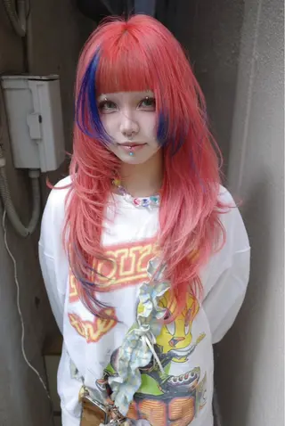 ロング カラー 原宿ハイトーンカラー 🥑/aimuのヘアスタイル