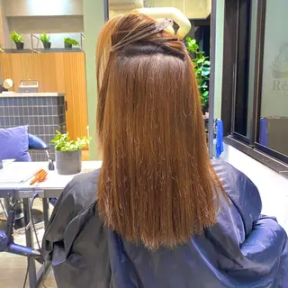 セミロング パーマ ボブ・レイヤー 田中 励也のヘアスタイル