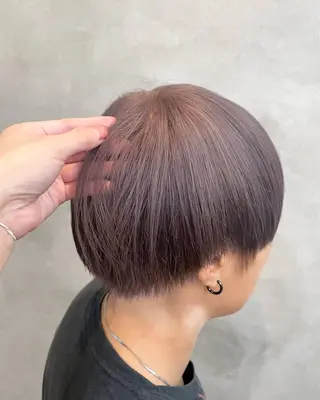 ショート カラー ヘアアレンジ 【ピンク/韓国ヘア/ ヘアセット】亜海のヘアスタイル