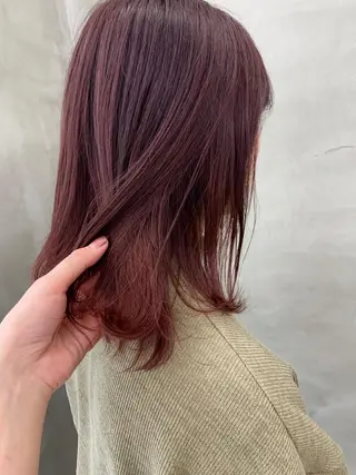 ミディアム カラー ブームボックス所属・🐝ハイトーンカラー hachi🐝のヘアスタイル