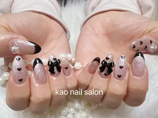 ネイル kao nail マグネット/長さだしのネイルデザイン