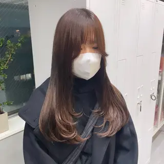 ロング カラー Rui/透明感カラー 暖色/レイヤーカットのヘアスタイル