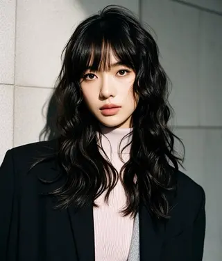 セミロング ウルフカット 811 大阪梅田 ウルフのヘアスタイル