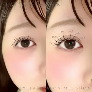 マツエク・マツパ MicoNoa所属・MicoNoa Asamiのマツエク・マツパデザイン