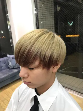 ショート カラー メンズ replica上大岡所属・松井 敬太郎のヘアスタイル