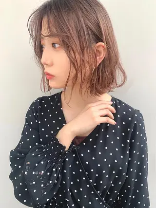 ミディアム カラー 似合わせショート kengoのヘアスタイル