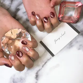 ミディアム ネイル 💎ビューティサロン 湘南　RIRAN💎のネイルデザイン