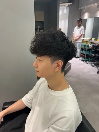 ショート パーマ メンズ パーマ特化美容師 佐藤壮流のヘアスタイル
