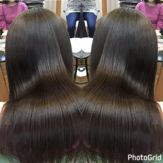 ロング カラー パーマ ヘアアレンジ メンズ キッズ ネイル マツエク・マツパ PALETTE(パレット)所属・SHIORI💜口コ ミNo.1艶カラーのヘアスタイル