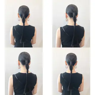 ロング 推しカラー✨ オタク美容師ユウカのヘアスタイル