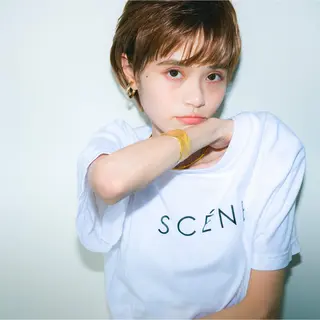 ショート 水口 英里のヘアスタイル