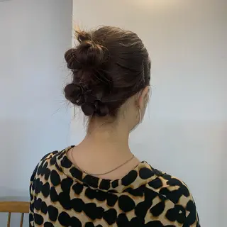 ミディアム カラー ヘアアレンジ 🎀オイダイラ モモカ🎀のヘアスタイル