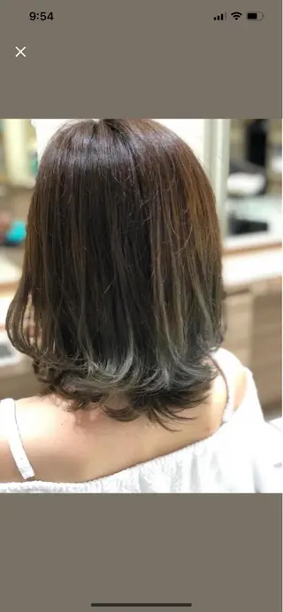 ミディアム カラー 髪質改善縮毛矯正 💎TOMOのヘアスタイル