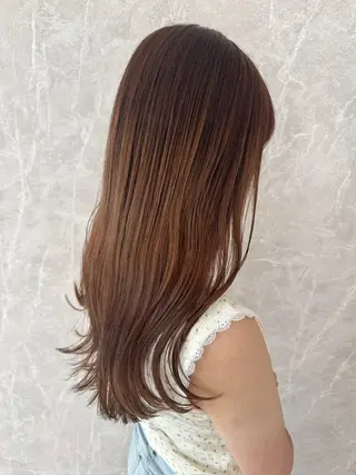 ロング ボブレイヤー／ 今城愛友花のヘアスタイル