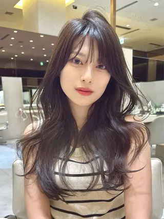 ロング カラー 西宮ガーデンズ k-two土田陸登のヘアスタイル