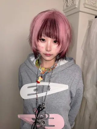 ショート カラー HARUNA/原宿/ デザイン/カットのヘアスタイル