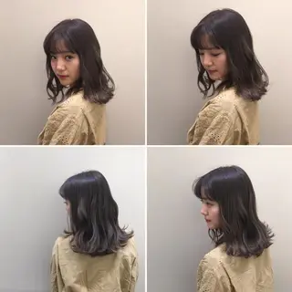 ミディアム カラー 日々所属・谷 大地のヘアスタイル